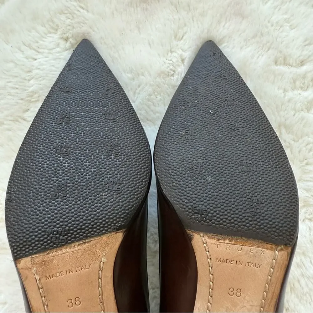 Italian brand women heel shoes size 38 EU or 8 US Authentic - Picture 6 of 8